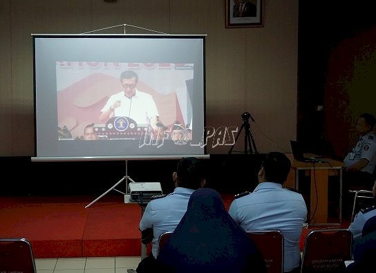 Jajaran LPN Jakarta Ikuti Teleconference Deklarasi Janji Kinerja Tahun 2020