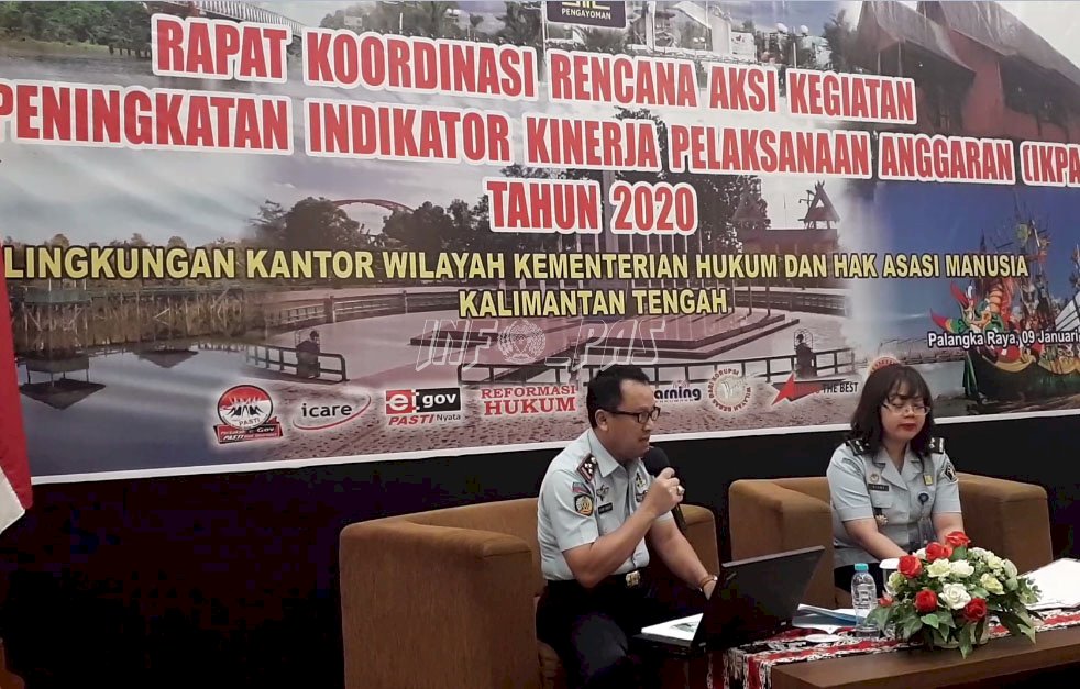 Kalapas Palangka Raya Paparkan Rencana Aksi Lapas Palangka Raya Tahun 2020