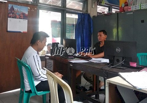 Hari Libur, Bapas Pati Tetap Terima Klien Lapor Diri