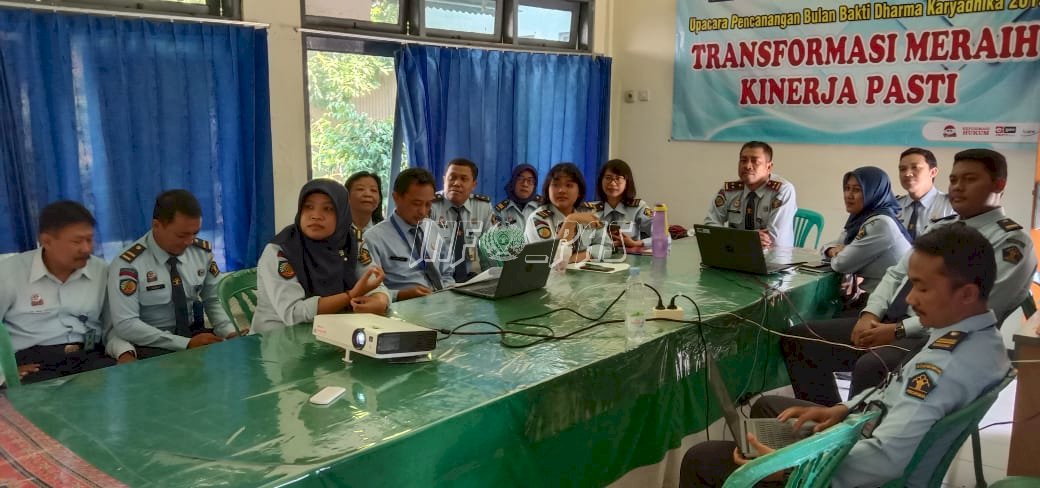 Jajaran Bapas Pati Ikuti Teleconference  Deklarasi Resolusi Pemasyarakatan Tahun 2020 Untuk Bapas & LPKA 