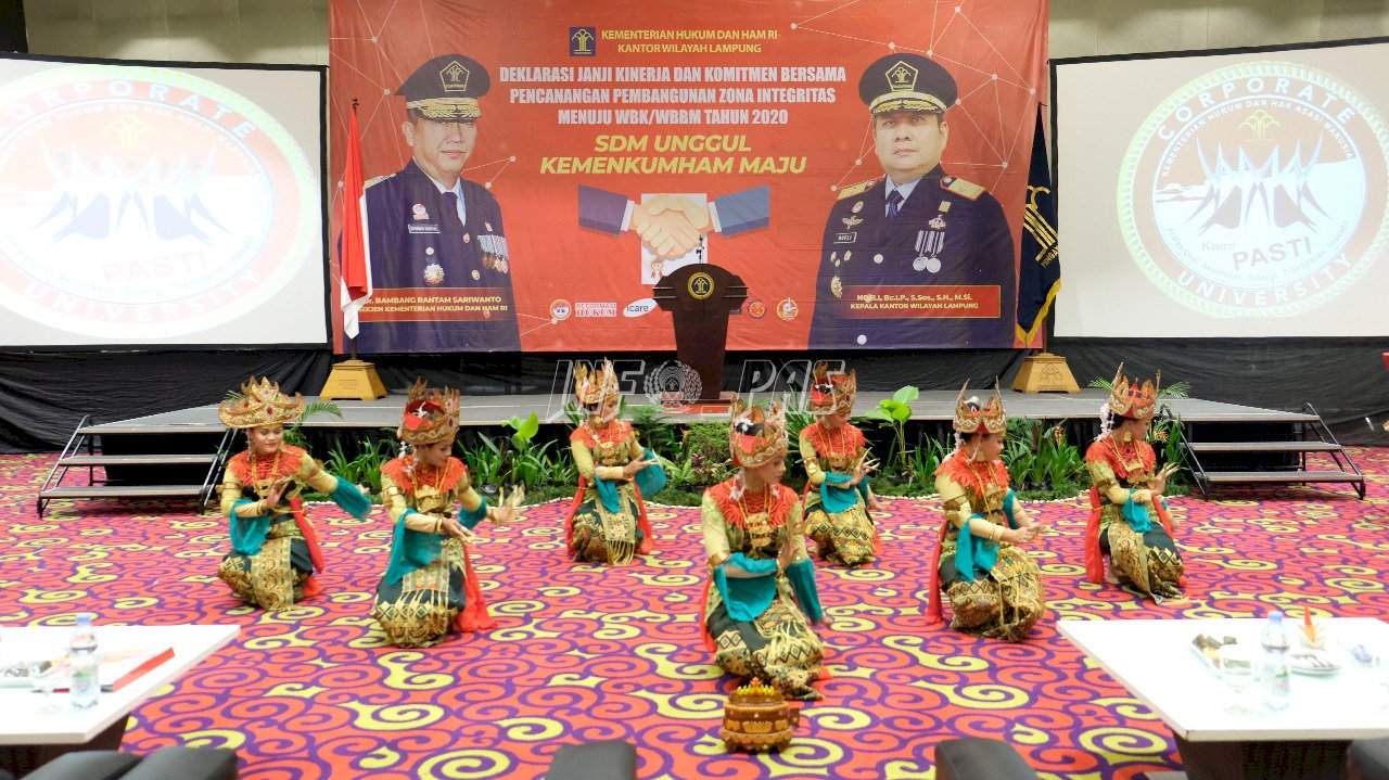 WBP LPP Lampung Manari Anggun Di Hadapan Sekjen Kemenkumham RI