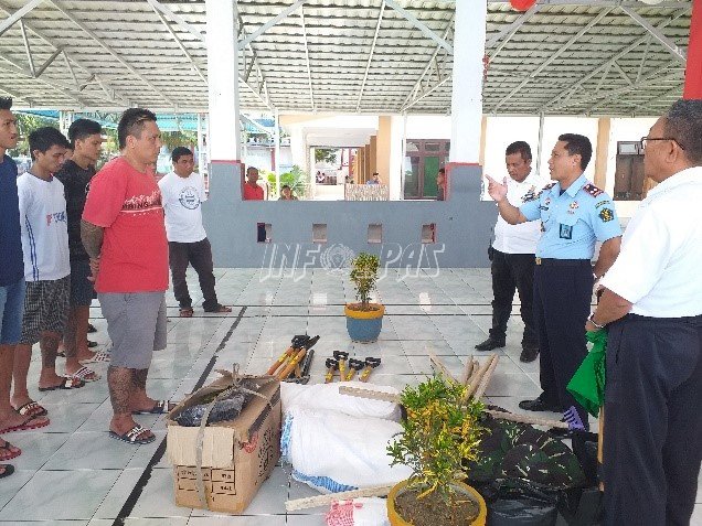 Berdayakan WBP, Karutan Manado Dorong Pembersihan Rutan