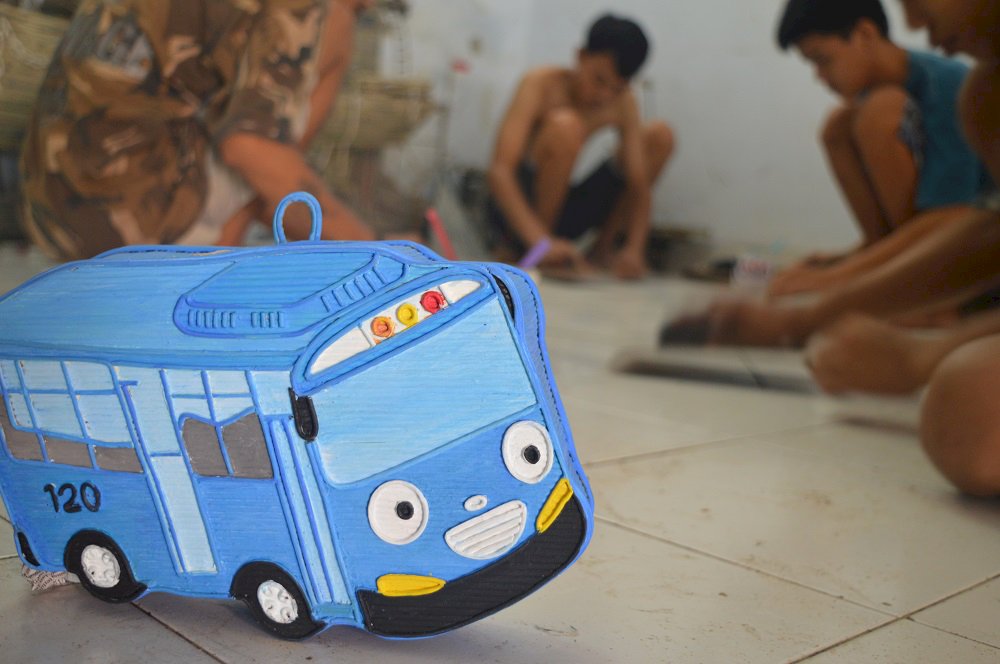 Lewat Sentuhan Napi Bertato, Tayo dan Upin-ipin Bisa “Mejeng” Di Lapas Tuban