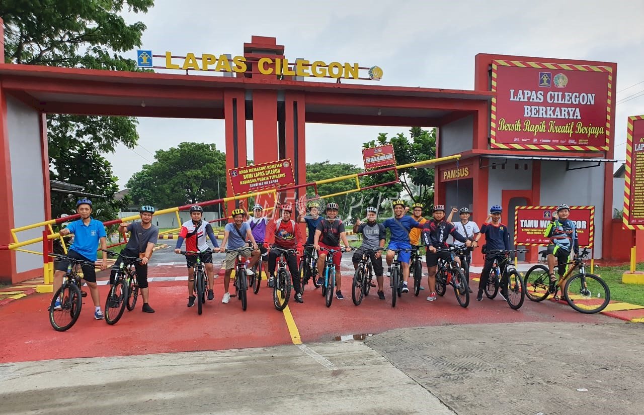 Fun Bike Perkuat Semangat & Kebersamaan Jajaran Lapas Cilegon