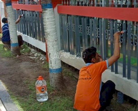 Tingkatkan Pelayanan, Lapas Tuban Genjot Perbaikan Sejumlah Fasilitas