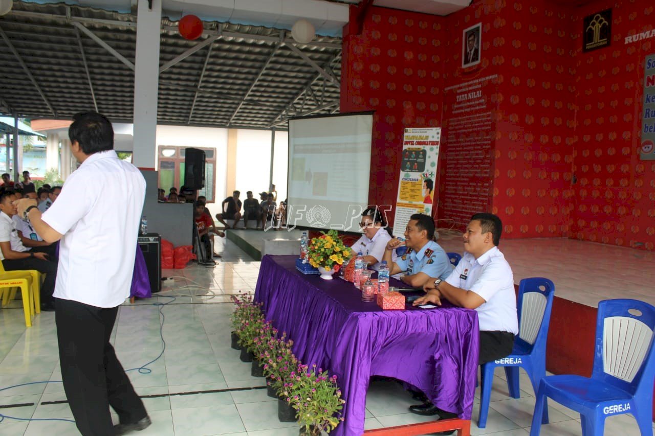 Petugas & WBP Rutan Manado Dapat Bekal Pencegahan Virus Corona