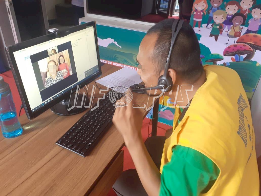 WBP Lapas Rangkasbitung Kini Bisa Video Call dengan Keluarga