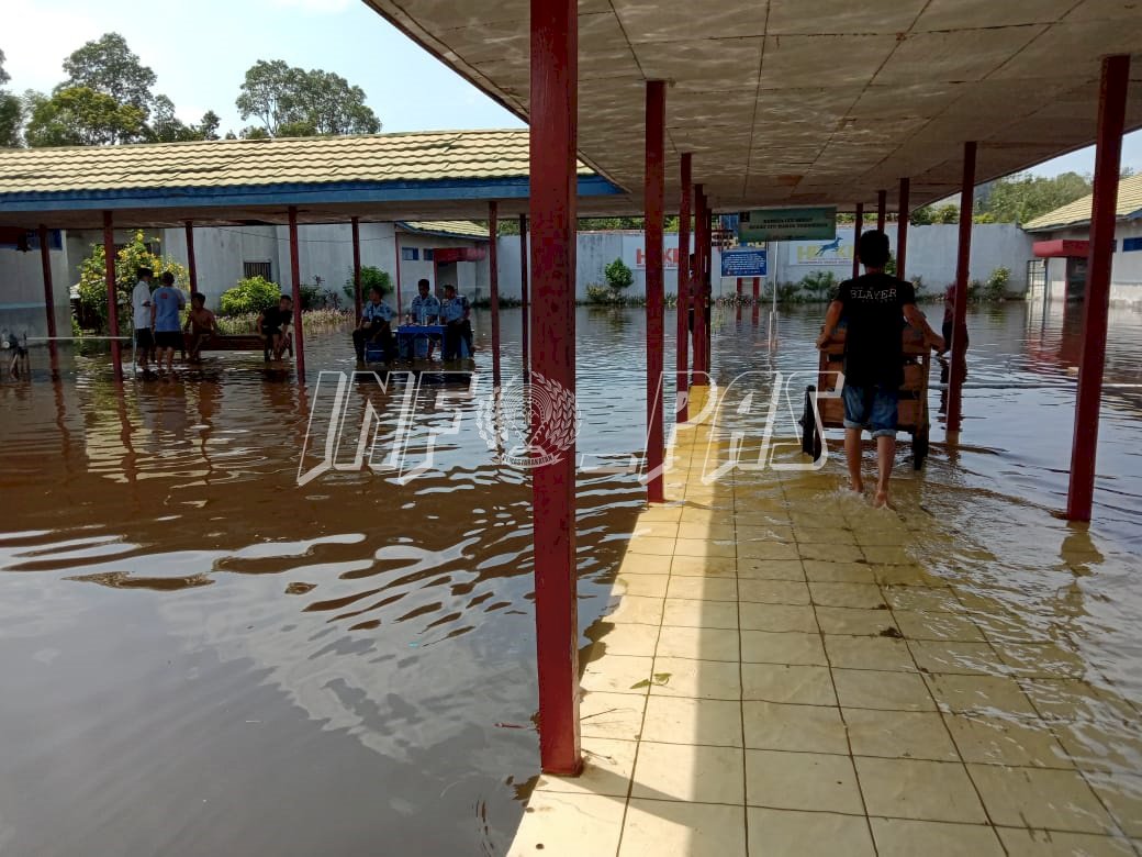 Air Meninggi, Rutan Buntok Masih Dilanda Banjir
