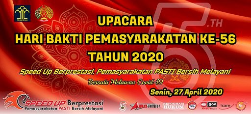 Galeri: Upacara Peringatan Hari Bakti Pemasyarakatan ke-56 Tahun 2020