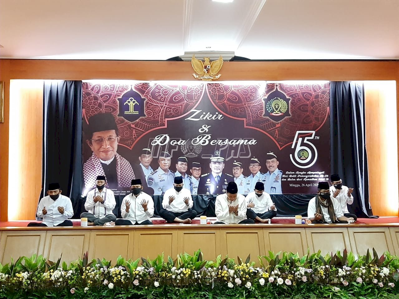 Zikir dan Doa Bersama Imam Besar Masjid Istiqlal, Petugas Pemasyarakatan se-Indonesia Ikuti via Teleconference