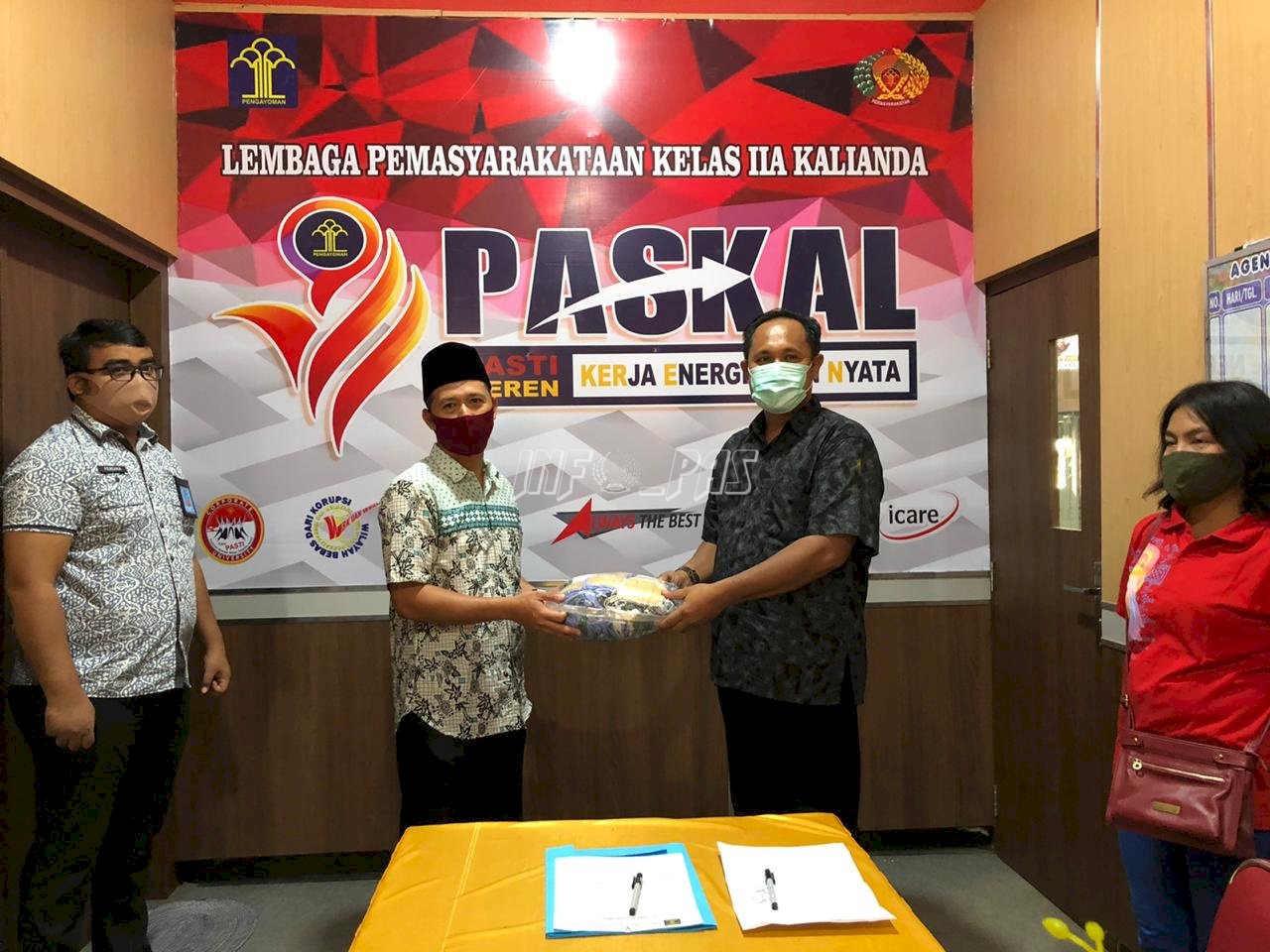 1.400 Masker Dibagikan Untuk WBP Lapas Kalianda