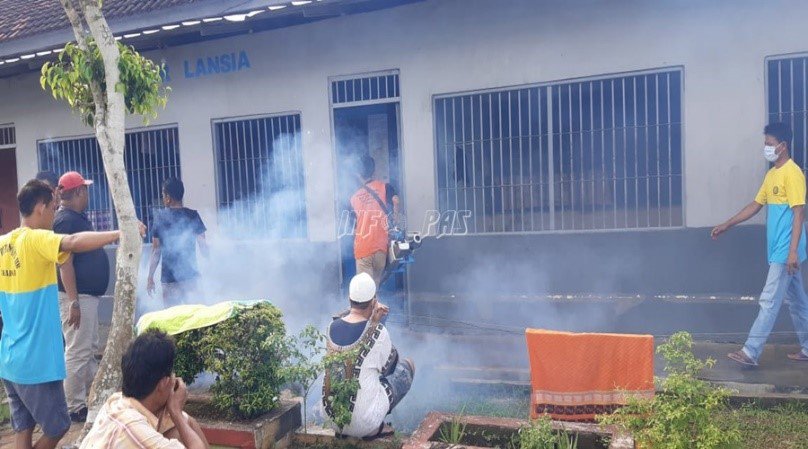 Cegah DBD, Rutan Sukadana Rutin Di-Fogging