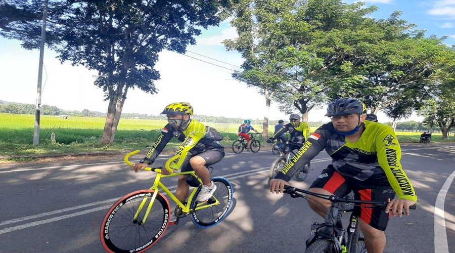 Jaga Kebugaran, Petugas LPN Sungguminasa Gowes Bersama