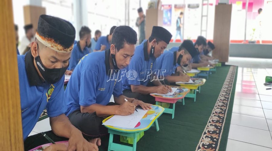 Gandeng Kemenag Lebak, Lapas Rangkasbitung Gelar Pelatihan Kaligrafi