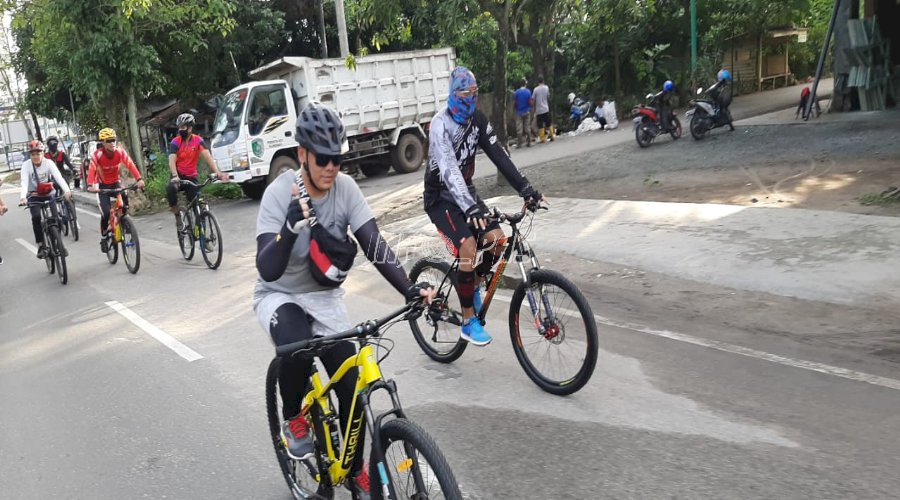 Jaga Kebugaran, 4 UPT Palangka Raya Gowes Bersama