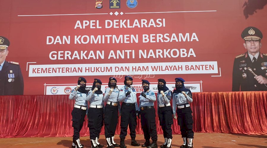 Lapas Kelas IIA Tangerang Ikuti Deklarasi & Komitmen Bersama Gerakan Anti Narkoba