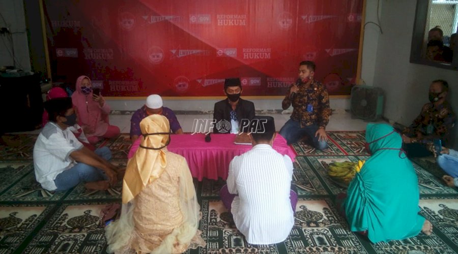 Tahanan Narkotika Akad Nikah di Rutan Bantaeng