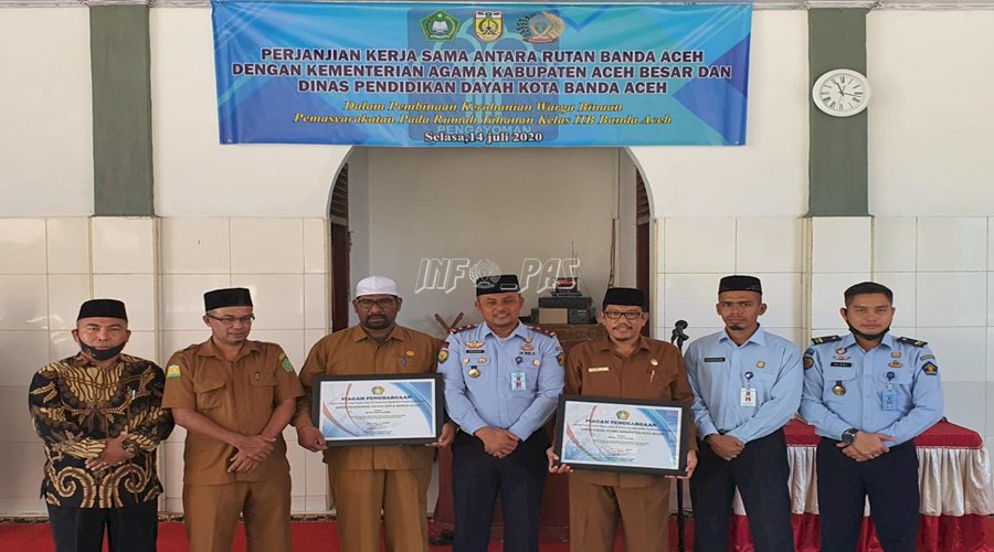 Rutan Banda Aceh Gandeng Dinas Pendidikan dan Dayah Aceh serta Kemenag Aceh Besar