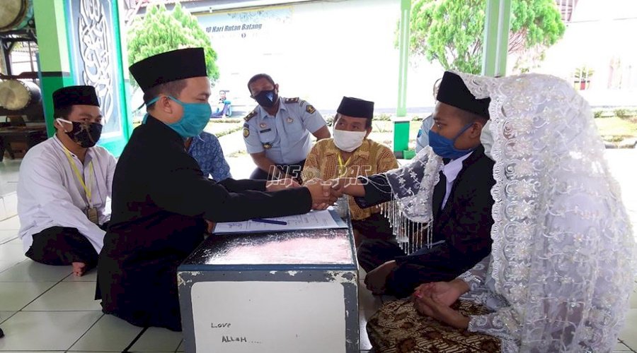 Tahanan Menikah, Rutan Batang Berlakukan Protokol Kesehatan