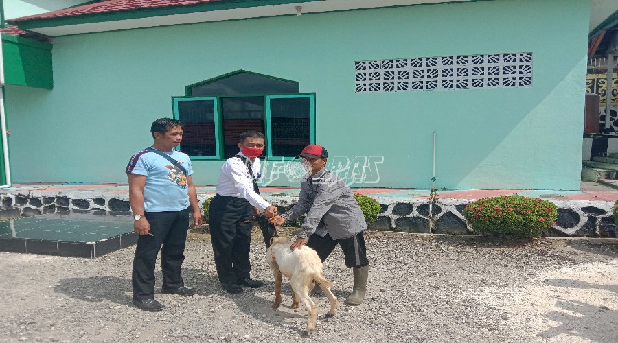 Lapas Muara Teweh Dapat Sumbangan Hewan Kurban