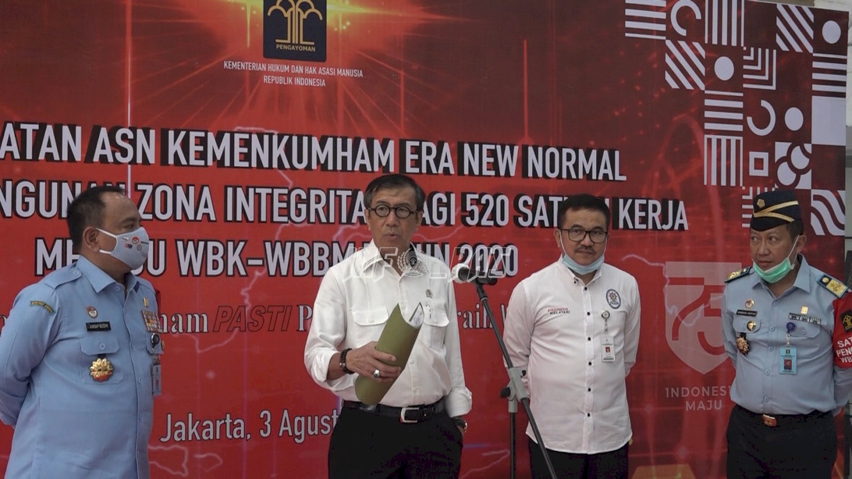 Berkinerja di Tengah New Normal, Kemenkumham Pasti Produktif Raih WBK/WBBM