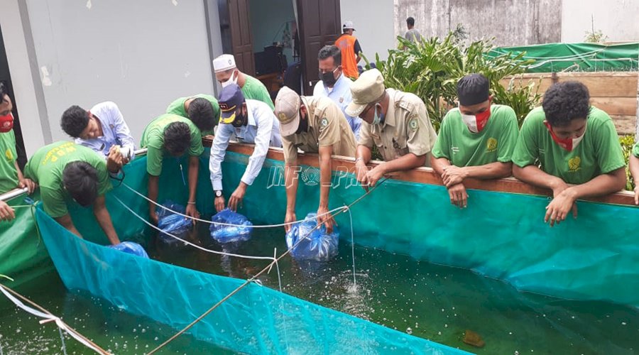 Budidaya Lele di Lapas Sampit Gandeng Dinas Perikanan Kotim