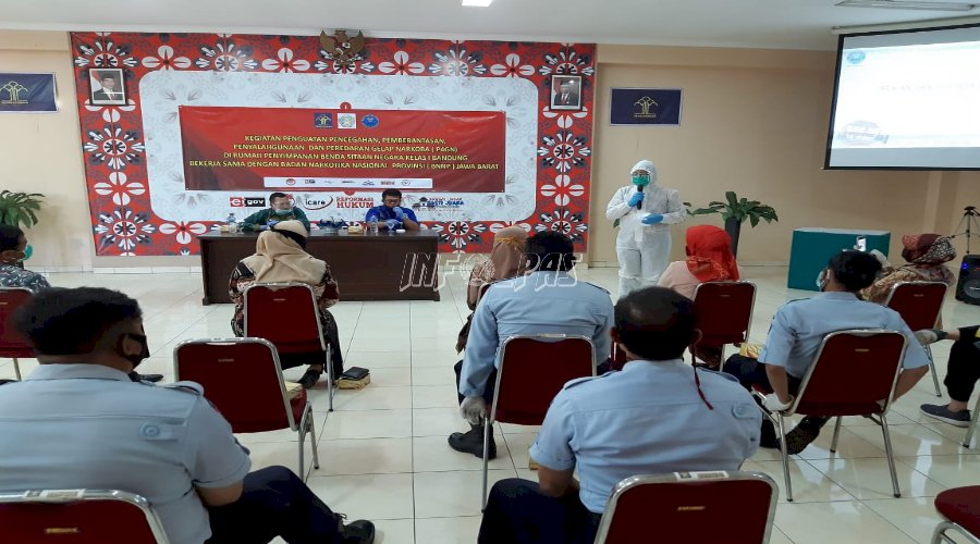 Rupbasan Bandung Sosialisasikan P4GN dan Gelar Tes Urin 