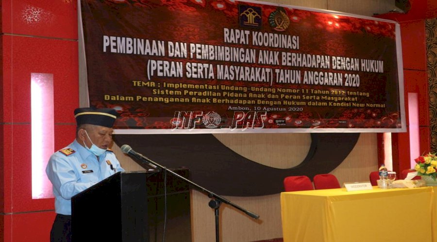 Divisi PAS Maluku Gelar Rakor Pembinaan Masyarakat terkait UU SPPA