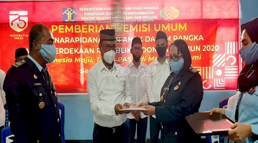 72 Narapidana Rutan Ambon Terima Remisi Umum