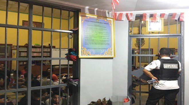 Satops Patnal Tinjau Kegiatan Pengamanan Lapas Tangerang