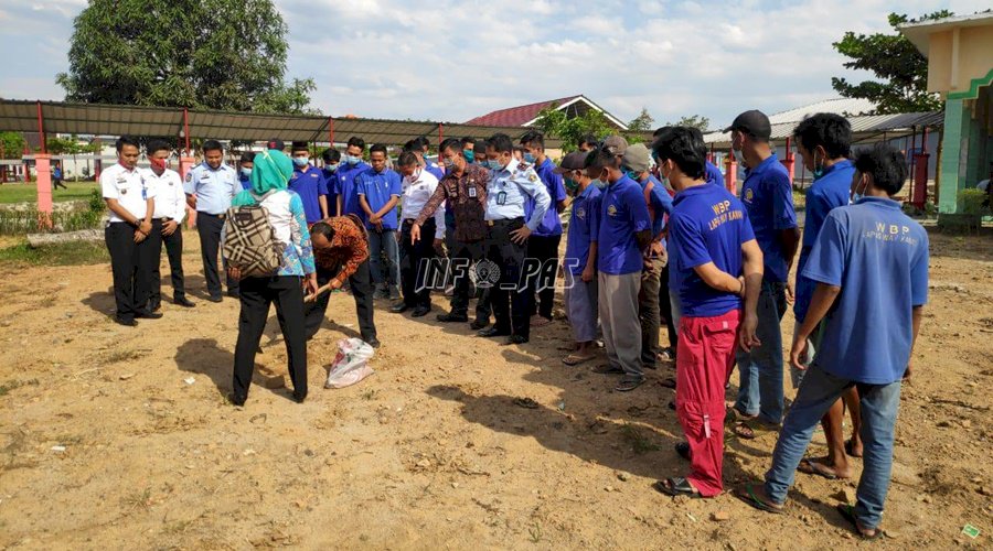 30 WBP Lapas Way Kanan Diberikan Pelatihan Tanam Jagung dan Kacang 