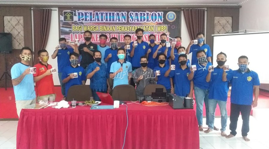 Gandeng AMIK Winus, Lapas Rangkasbitung Gelar Pelatihan Sablon