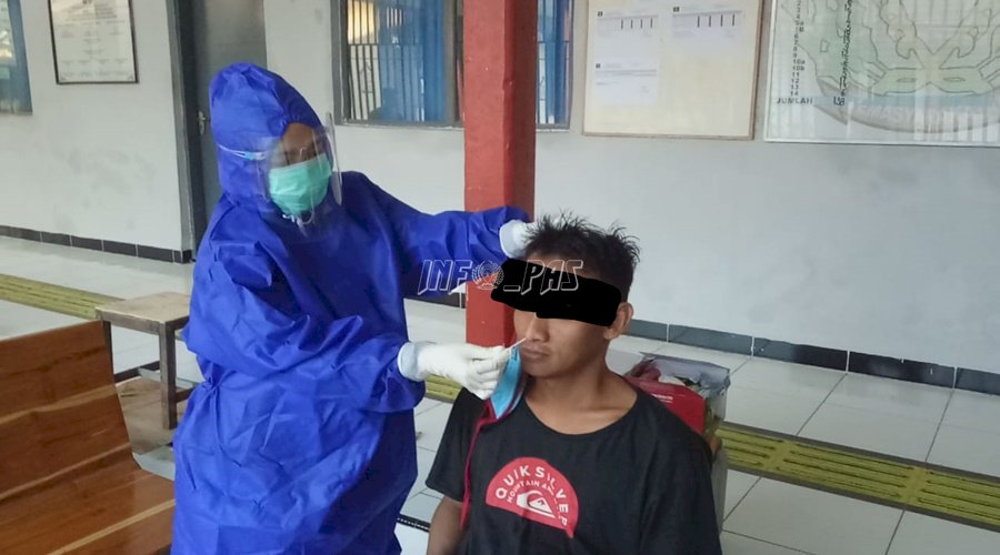 Lewat KENCANG, WBP Rutan Bantaeng Jalani Swab Test