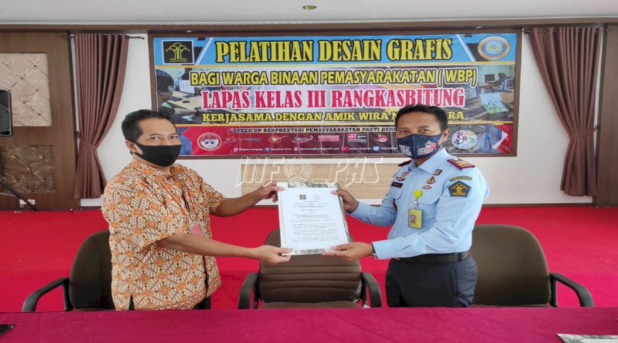 Pererat Kerja Sama, Lapas Rangkasbitung-AMIK Winus Teken PKS