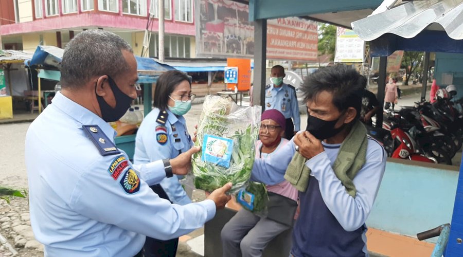 Berbagi Sayuran, Lapas Ambon Tunjukkan Kepedulian Sosial