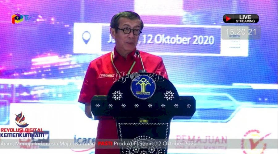 Jajaran LPN Jakarta Ikuti Pengukuhan Revolusi Digital Layanan Publik Kemenkumham 