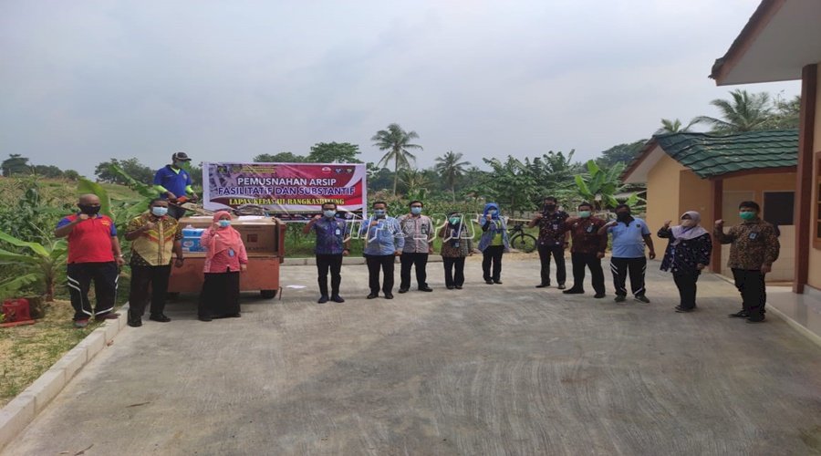 Lapas Rangkasbitung Lakukan Pemusnahan Arsip 