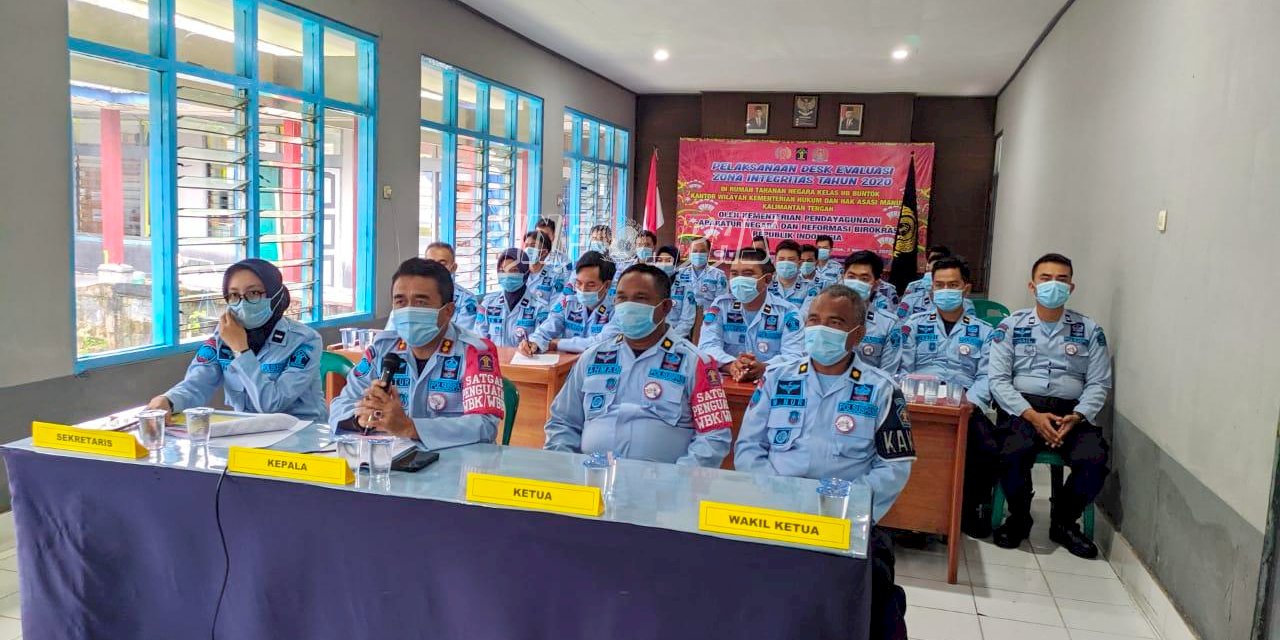 Rutan Buntok Gelorakan Semangat WBK pada Desk Evaluasi