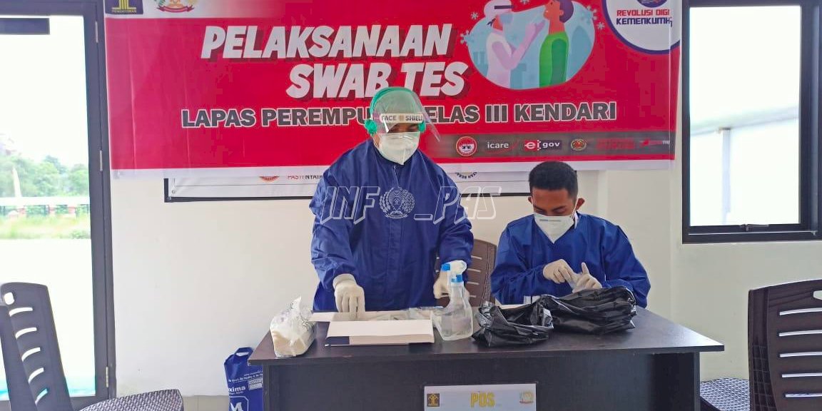 Petugas LPP Kendari Jalani Tes Usap COVID-19