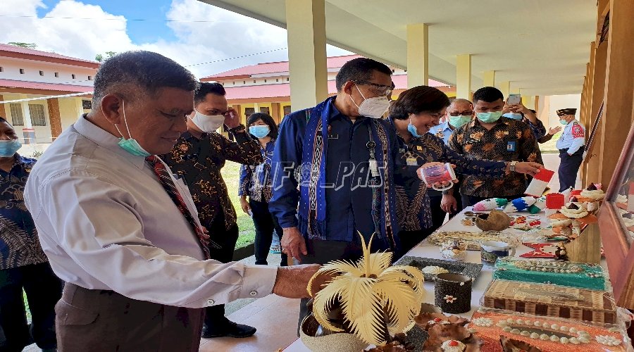 Tarian Cakalele Sambut Irwil II & Kakanwil Maluku di LPKA Ambon