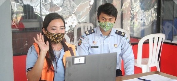 Lewat Video Call, WBP Asing di LPP Semarang Bisa Bersua Keluarga