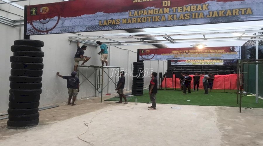 LPN Jakarta Lakukan Perawatan Lapangan Tembak