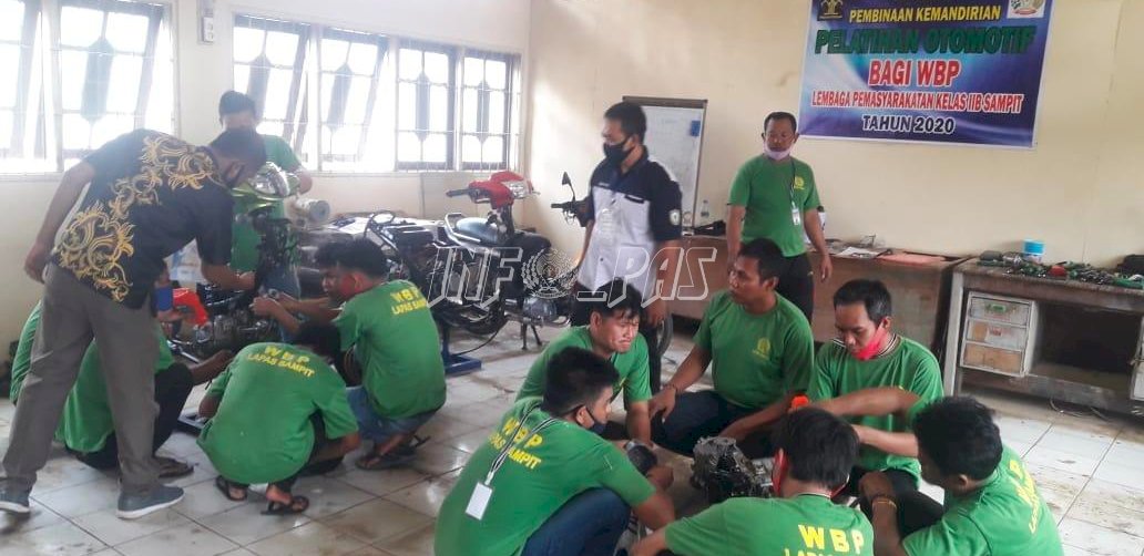 Lapas Sampit Aktif Berikan Pelatihan Otomotif pada WBP