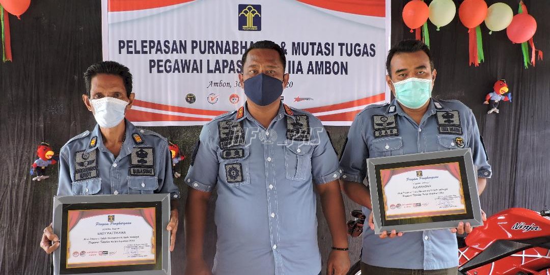 Lapas Ambon Lepas Petugas Purnabakti dan Mutasi