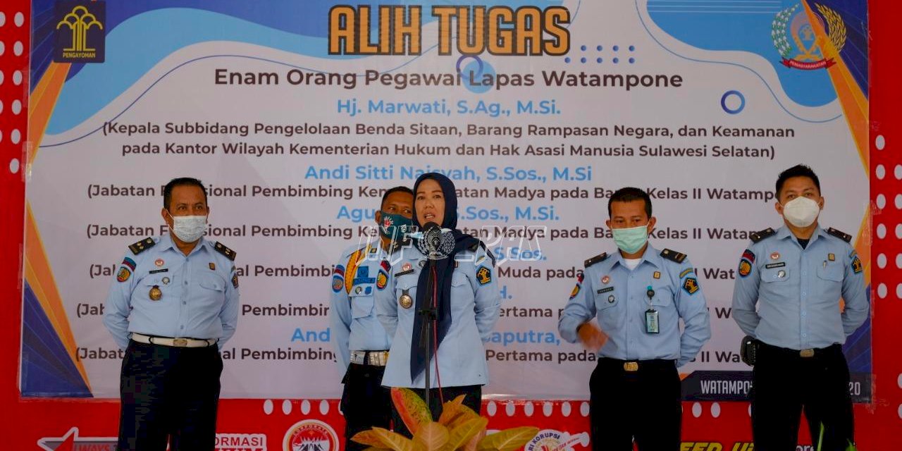 Suasana Haru Warnai Alih Tugas Petugas Lapas Watampone