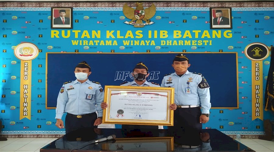 Rutan Batang Raih Penghargaan WBK dari Kemenpan RB