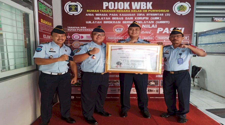 Raih Predikat WBK, Rutan Purworejo Berbangga