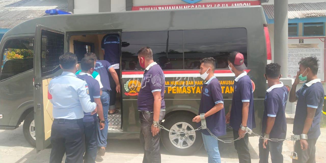 21 Narapidana Rutan Ambon Dipindahkan ke Lapas Ambon
