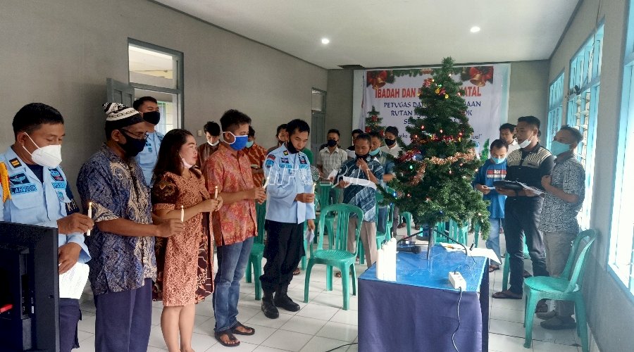 WBP Rutan Buntok Rayakan Natal Tahun 2020