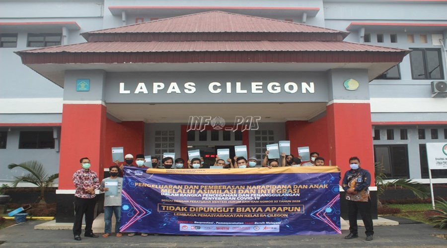 Bebas Asimilasi, Ini Bekal untuk 18 WBP Lapas Cilegon